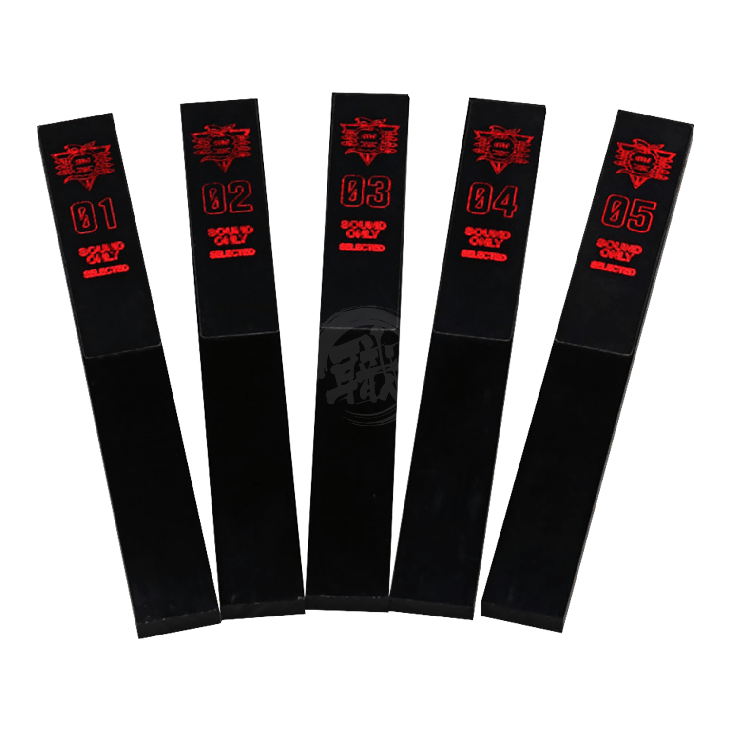A 15mm acrylic backing board from Godhand Tools featuring Evangelion Seele Monolith Ver. limited edition for model sanding.