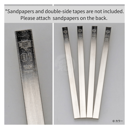 Stainless steel FF sanding board by Godhand Tools in Evangelion Seele Monolith Ver., limited edition, 6mm thickness for model building.