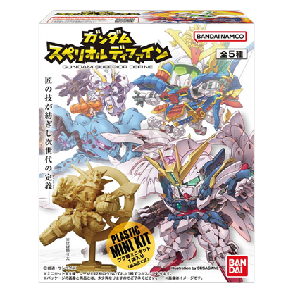 Bandai Gundam Superior Define No.01 figure from the Blind Box series, featuring detailed Gundam model with vibrant colors.