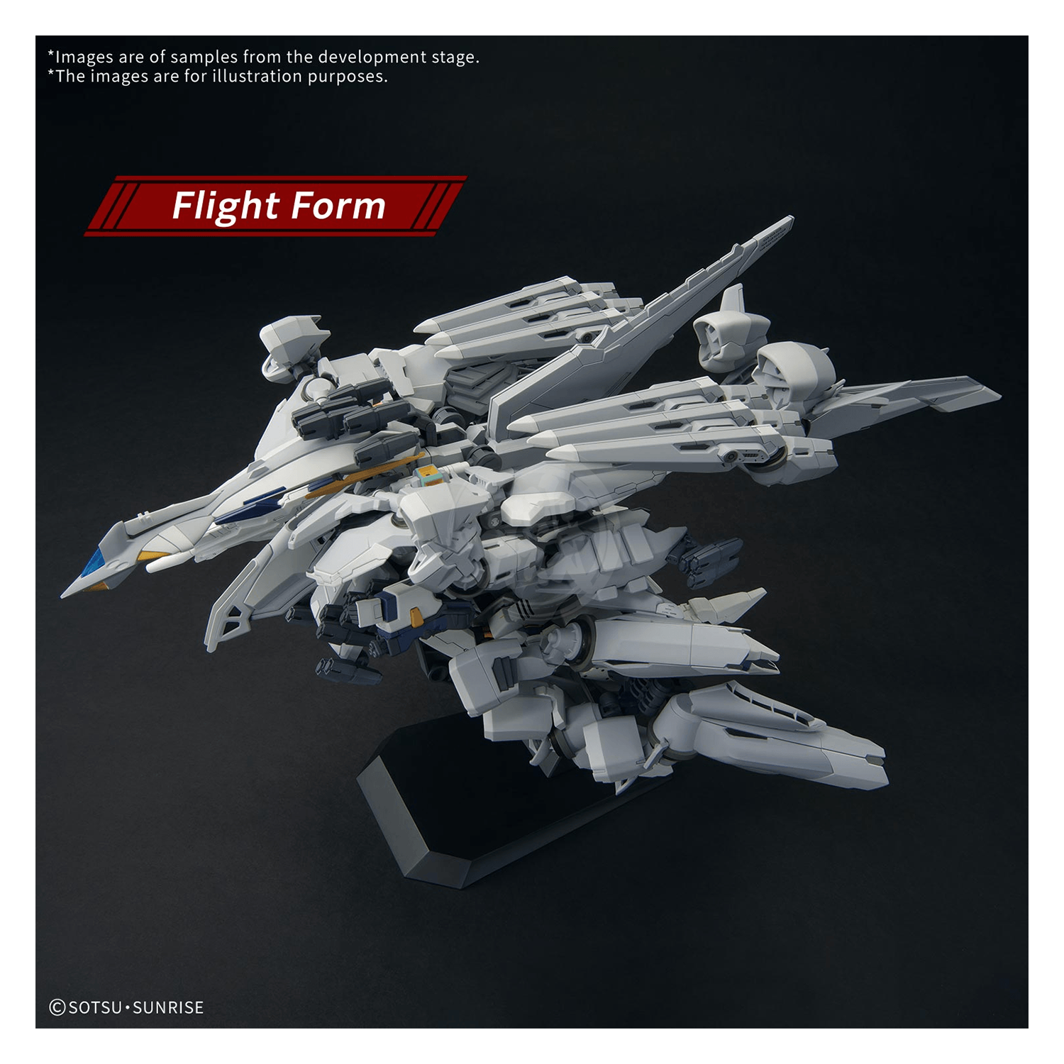 Bandai HG Alyzeus model kit in 1/144 scale, featuring detailed armor and weaponry, assembled and posed for display.