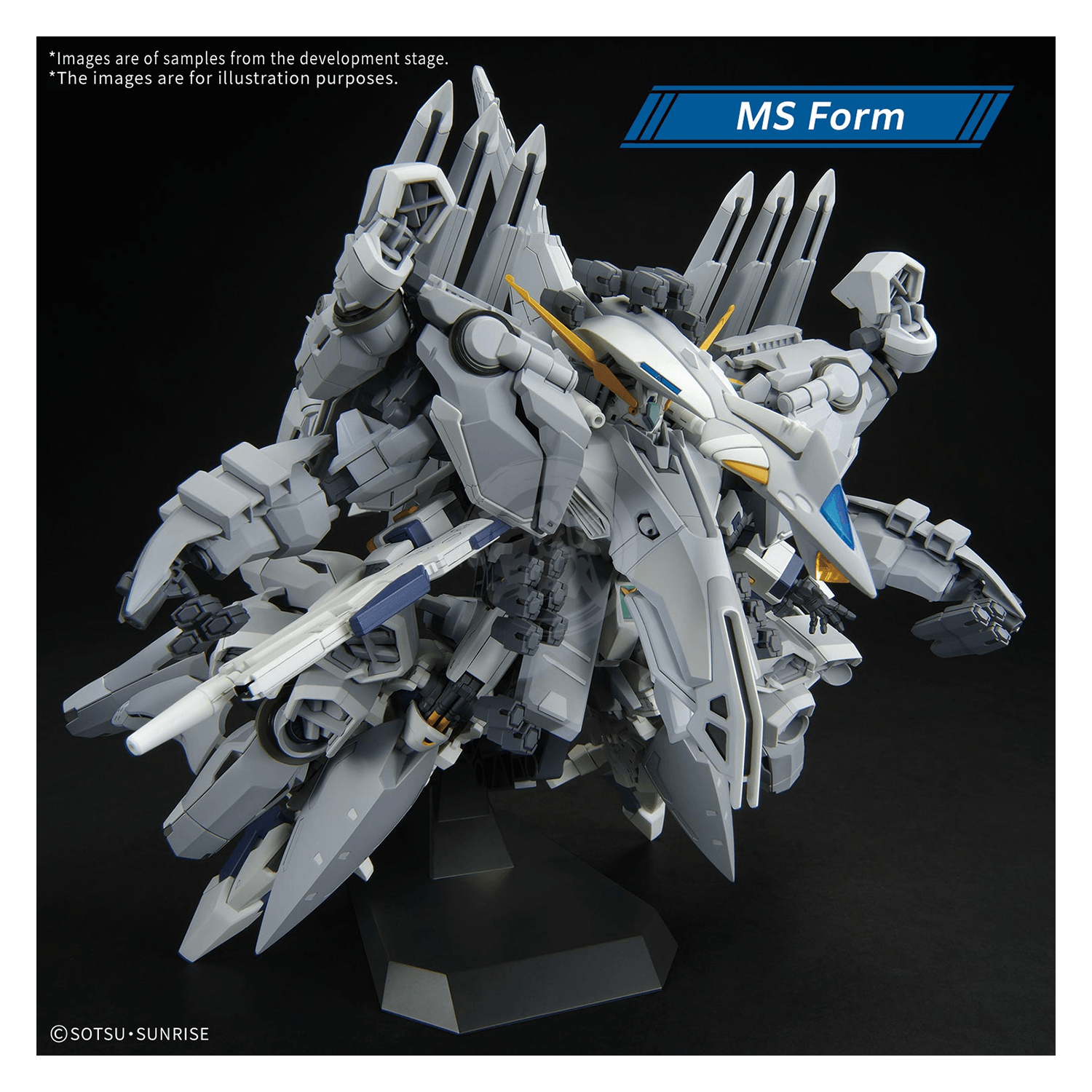 Bandai HG Alyzeus model kit in 1/144 scale, featuring detailed plastic parts for assembly and painting.