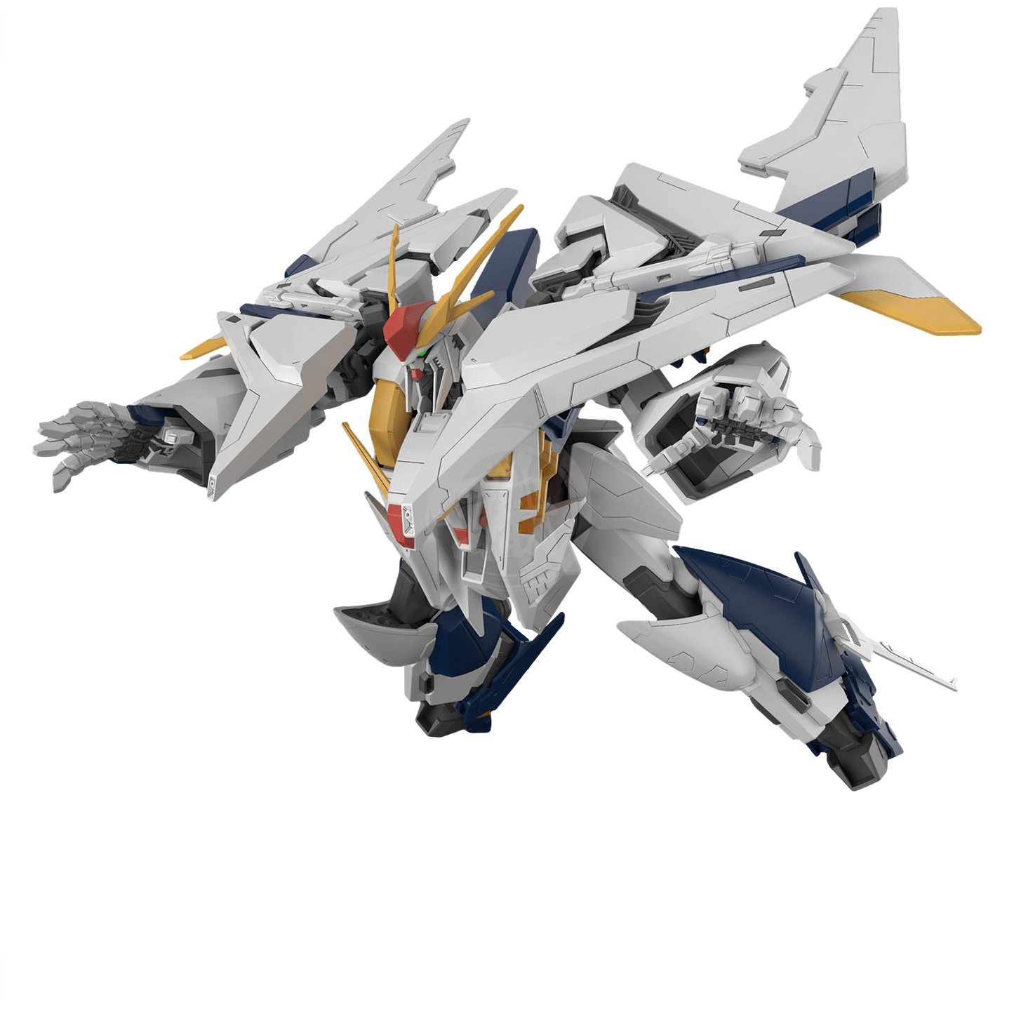 Bandai HG Xi Gundam model kit from Mobile Suit Gundam Hathaway, displayed in a detailed plastic model with vibrant colors.