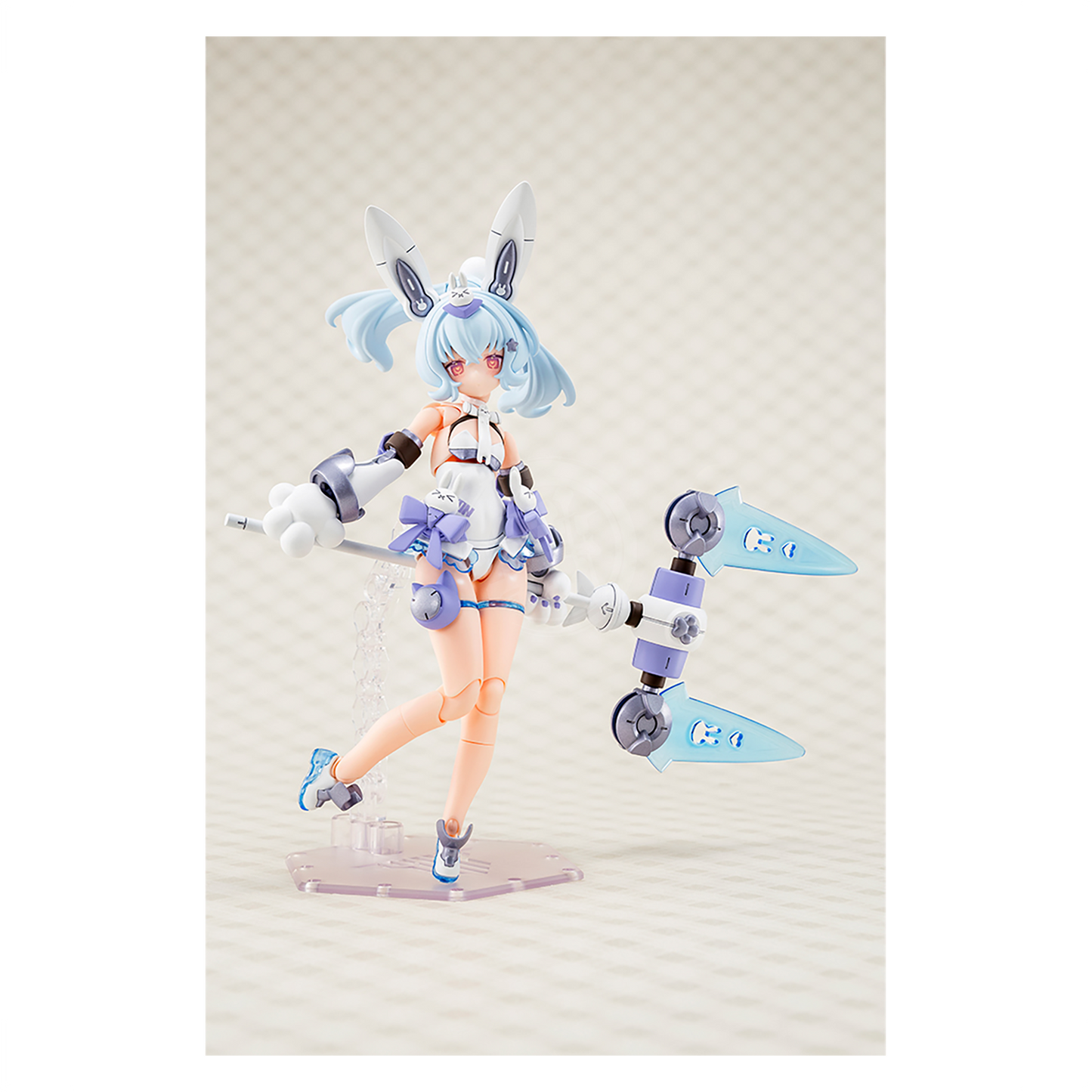 Kotobukiya Puni Mofu Yuki Tu model kit featuring a cute, plush-like character with detailed design and vibrant colors.