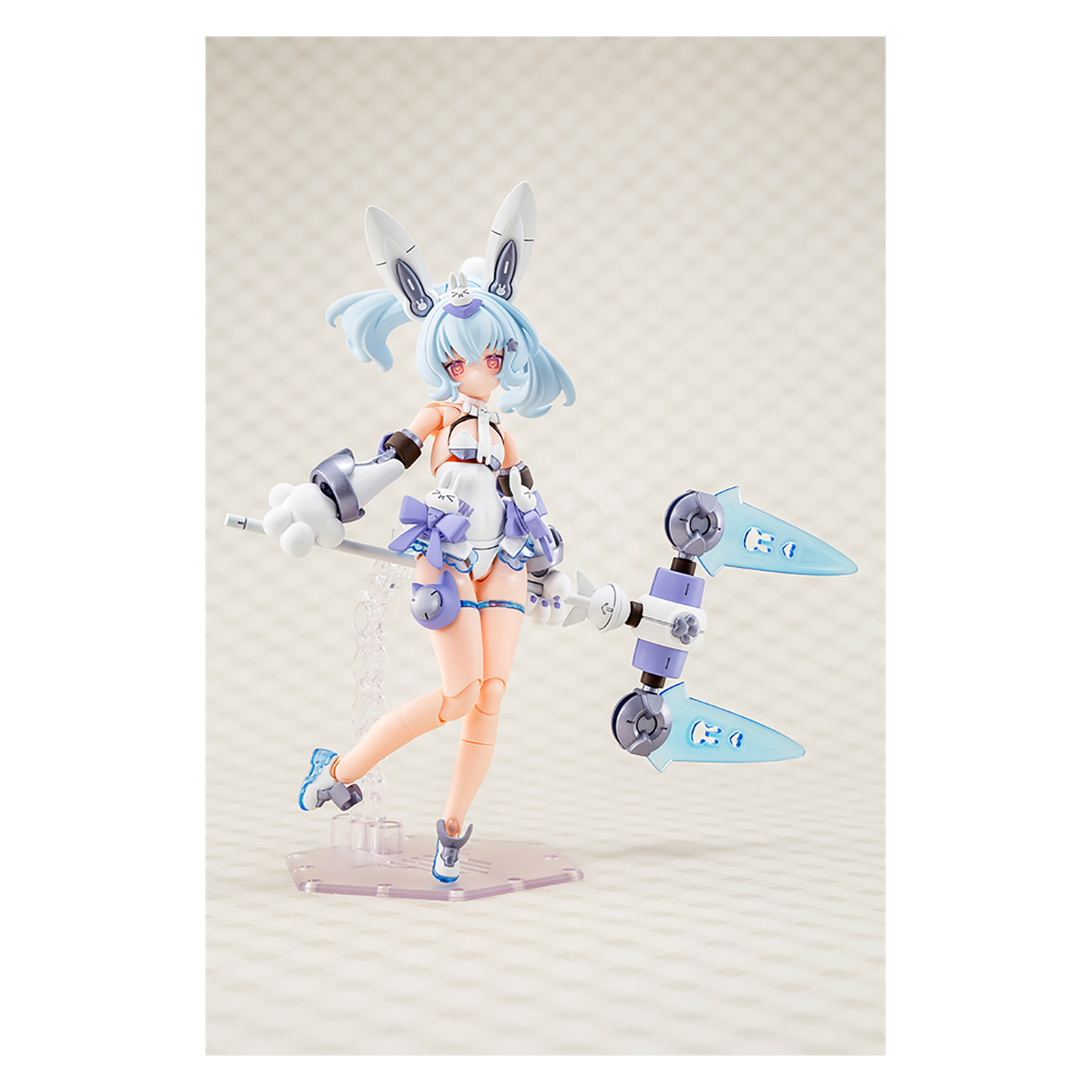 Kotobukiya Puni Mofu Yuki Tu model kit featuring a cute, plush-like character with detailed design and vibrant colors.