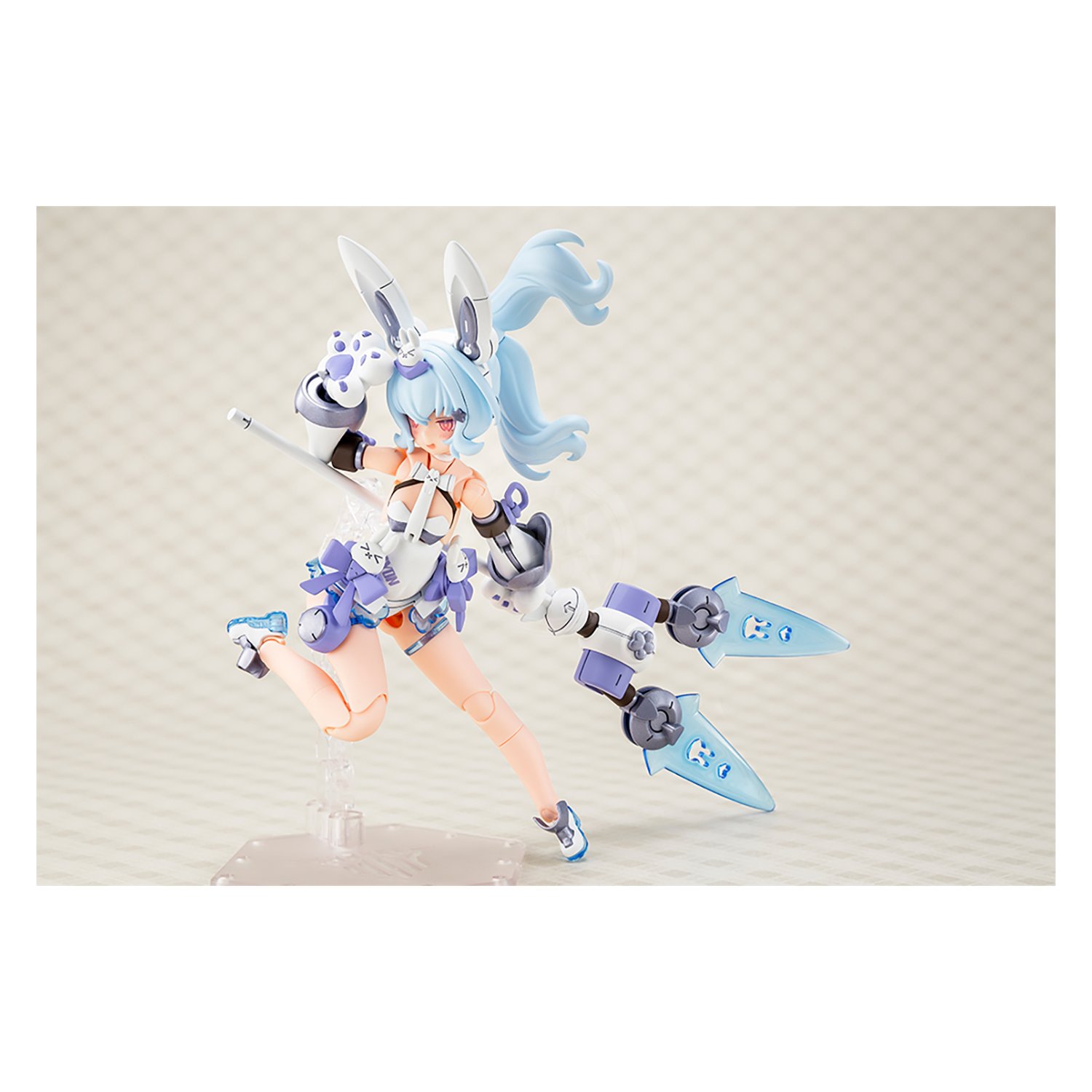 Kotobukiya Puni Mofu Yuki Tu model kit featuring soft, plush-like design with intricate details and vibrant colors.
