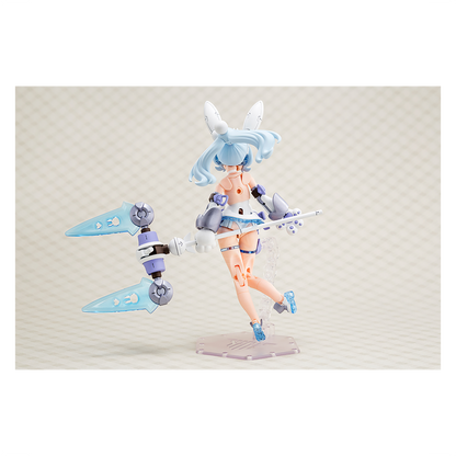 Kotobukiya Puni Mofu Yuki Tu model kit featuring a cute, plush-like character with detailed paintwork and assembly parts.