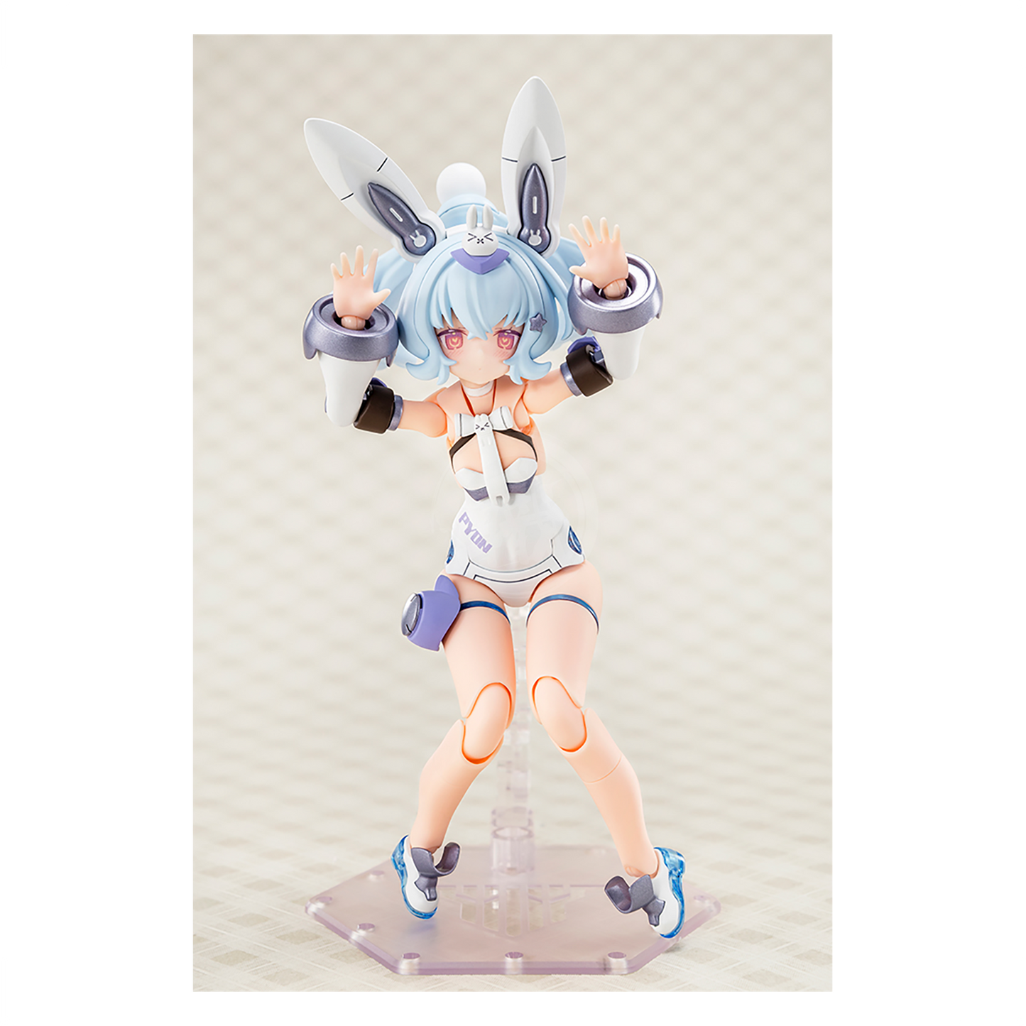 Kotobukiya Puni Mofu Yuki Tu model kit featuring soft, plush-like design with detailed construction and vibrant colors.