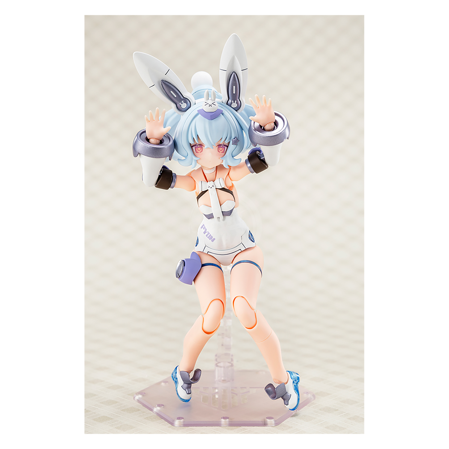 Kotobukiya Puni Mofu Yuki Tu model kit featuring soft, plush-like design with detailed construction and vibrant colors.