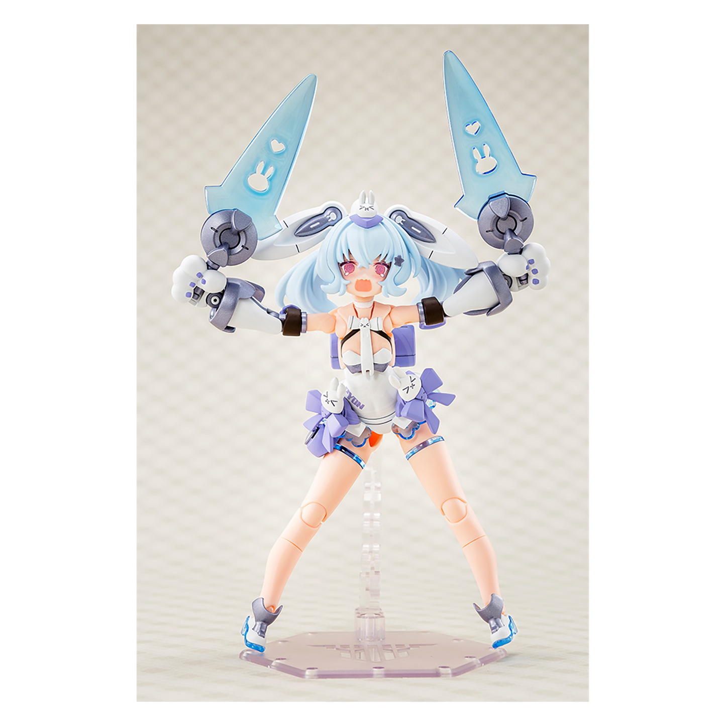 Kotobukiya Puni Mofu Yuki Tu model kit from Megami Device series, featuring detailed plastic parts and assembly components.