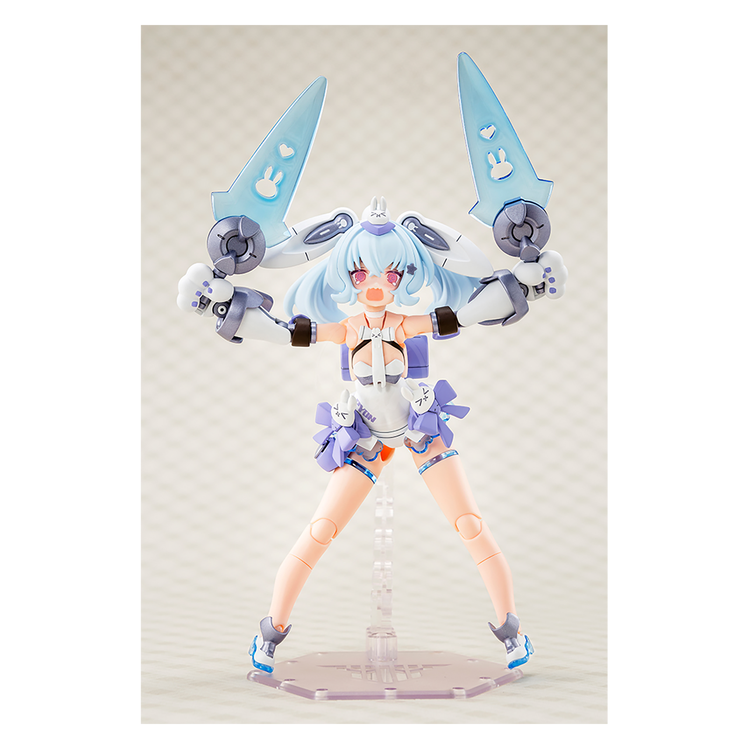 Kotobukiya Puni Mofu Yuki Tu model kit from Megami Device series, featuring detailed plastic parts and assembly components.