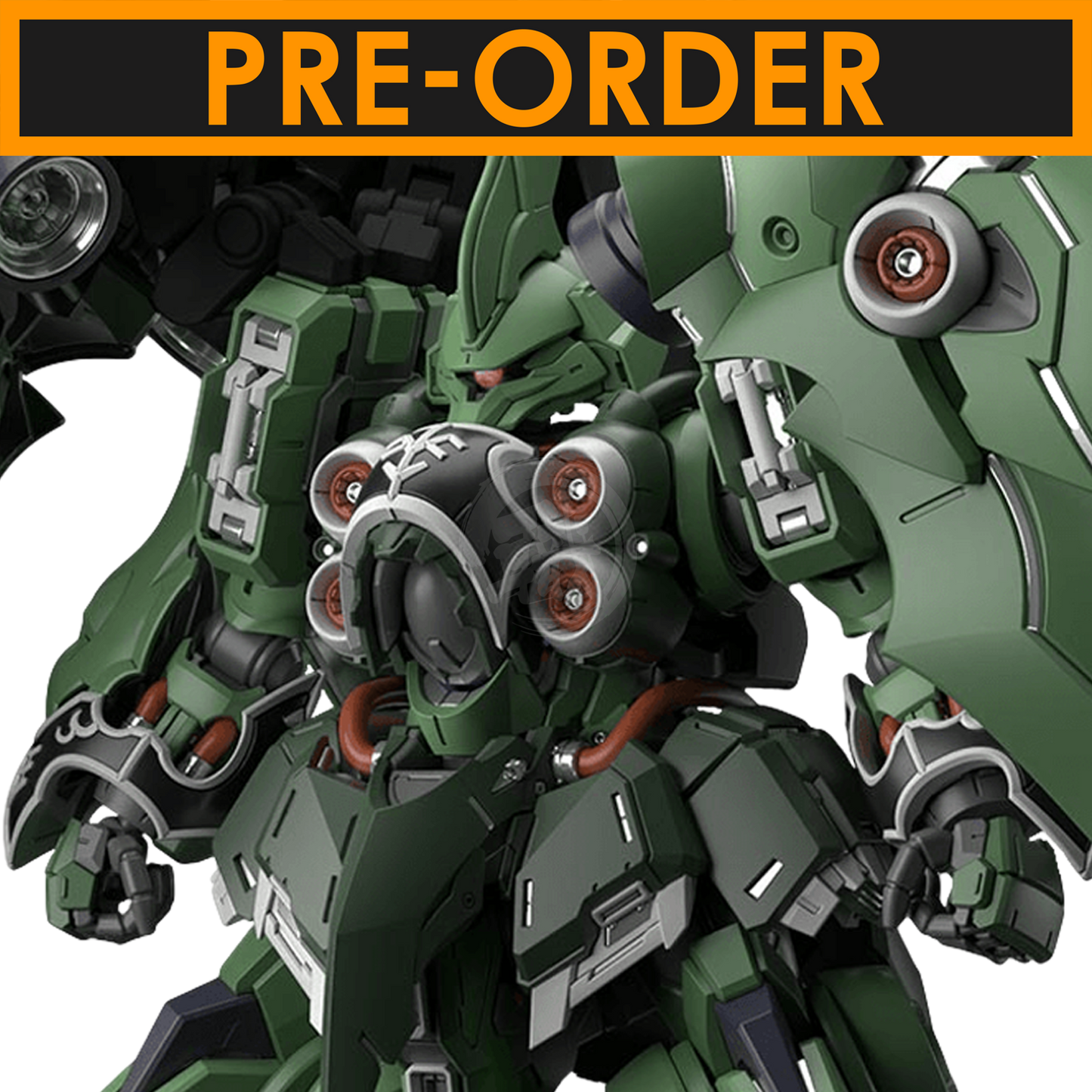 Bandai MGSD Kshatriya model kit featuring detailed plastic parts and intricate design, ready for assembly.