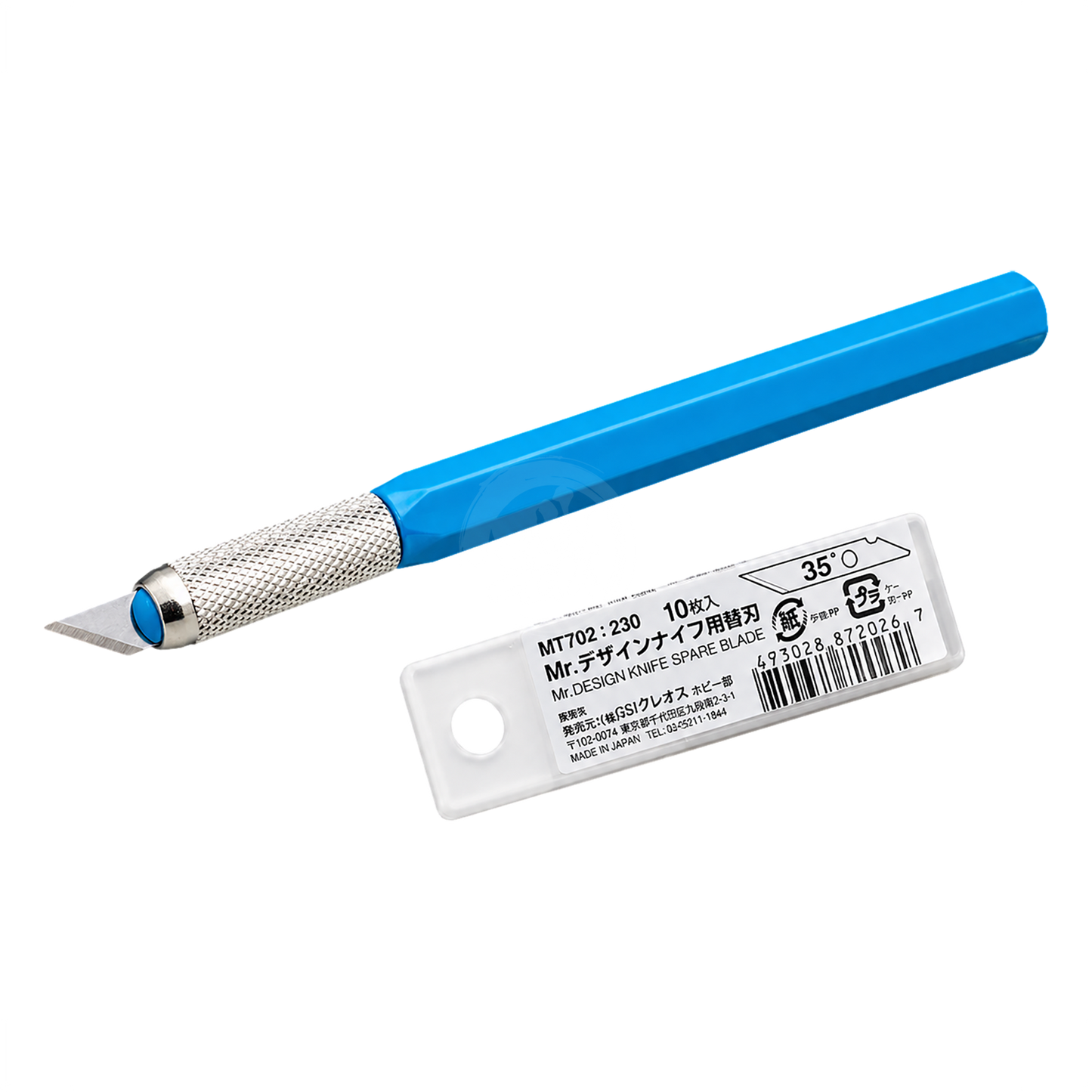 GSI Creos Mr. Design Knife cutting tool with a black handle and sharp blade for precise craft and model work.