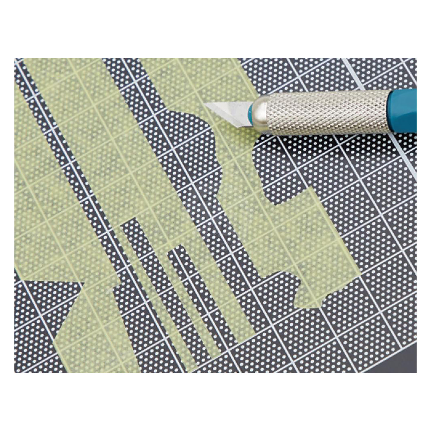 GSI Creos Mr. Design Knife cutting tool with a sharp blade, used for detailed model and craft work.
