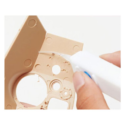 GSI Creos Mr. Just One-Push SP tool for model building, shown as a compact, black plastic tool with a one-push mechanism.
