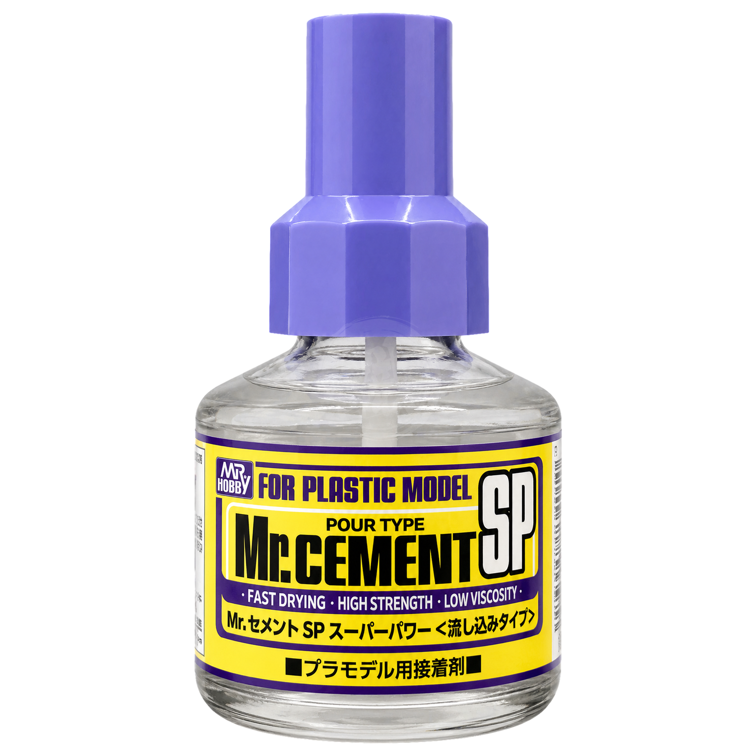 GSI Creos Mr.Cement SP, a tube of cement for model assembly, with applicator tip for precise application on plastic model kits.