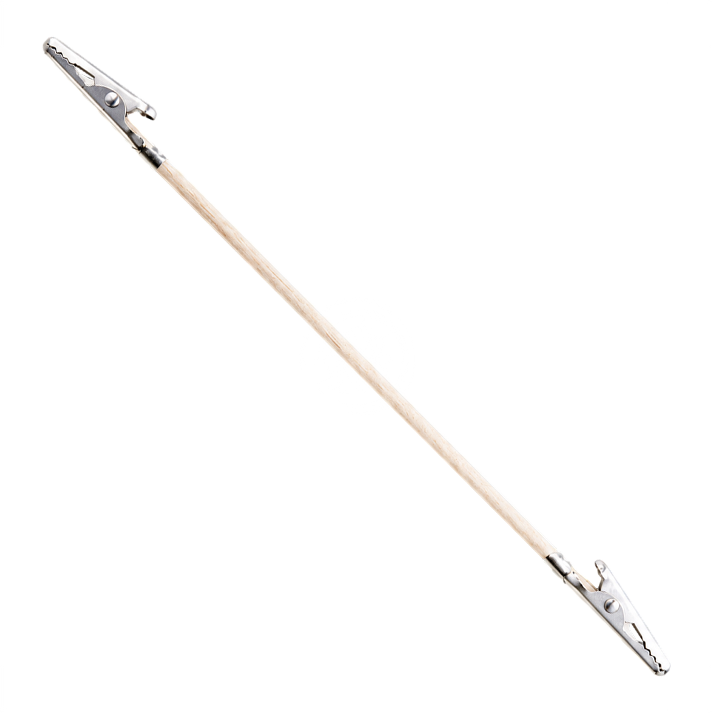 Double-sided Mr. Almighty Clips by GSI Creos for coloring tools, shown holding a model kit part with clips on both ends.