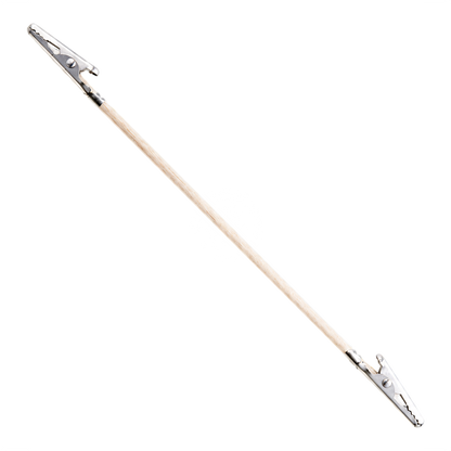 Double-sided Mr. Almighty Clips by GSI Creos for coloring tools, shown holding a model kit part with clips on both ends.