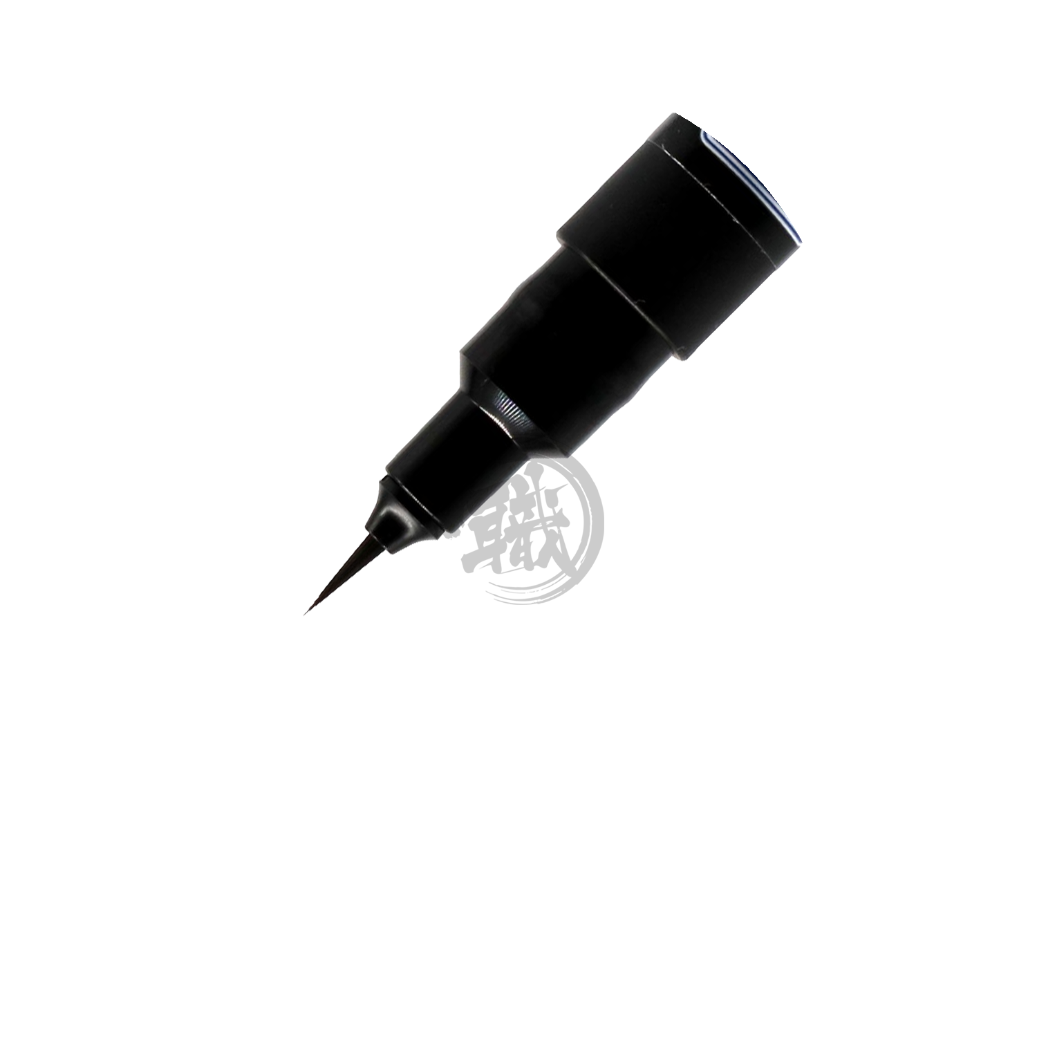 Grey GSI Creos CM102 Ultra-Fine Brush Tip Panel Lining Pen for precise detailing in model building and coloring projects.
