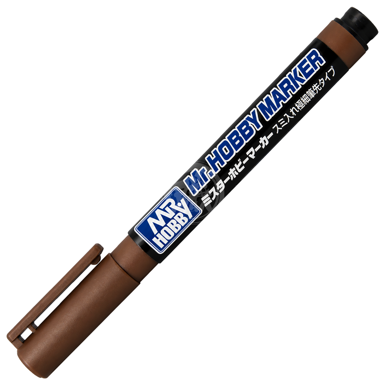 GSI Creos CM103 Ultra-Fine Brush Tip Panel Lining Pen in brown for detailed model and artwork coloring and panel lining.