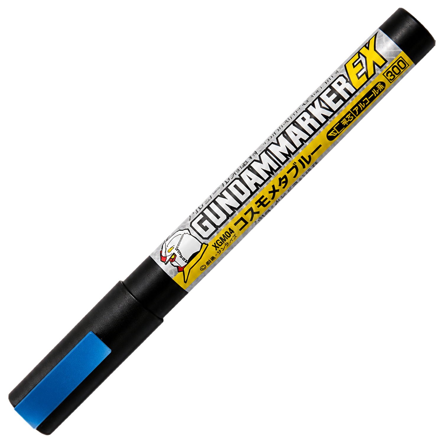 Gundam Marker EX Cosmo Metallic Blue by GSI Creos, a coloring tool with a metallic blue ink for Gundam and model customization.