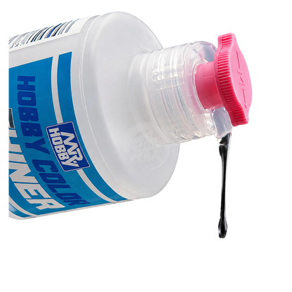 GSI Creos Mr. Spout Set thinner bottle with applicator tips, designed for precise liquid application in model building.