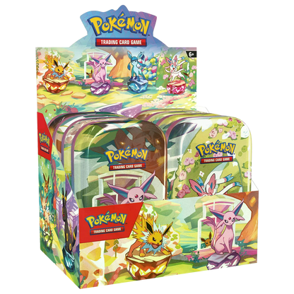 Prismatic Evolutions Mini Tin Display