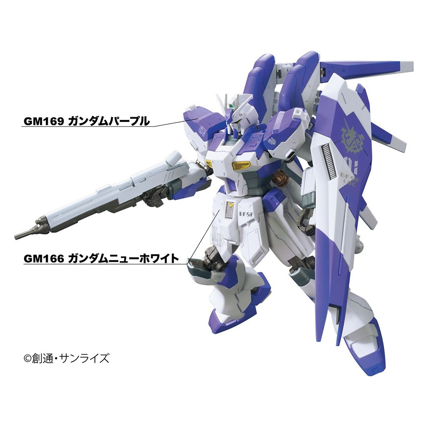GSI Creos Gundam Marker Advanced Set coloring tools with multiple markers, caps off, and a detailed model kit background.