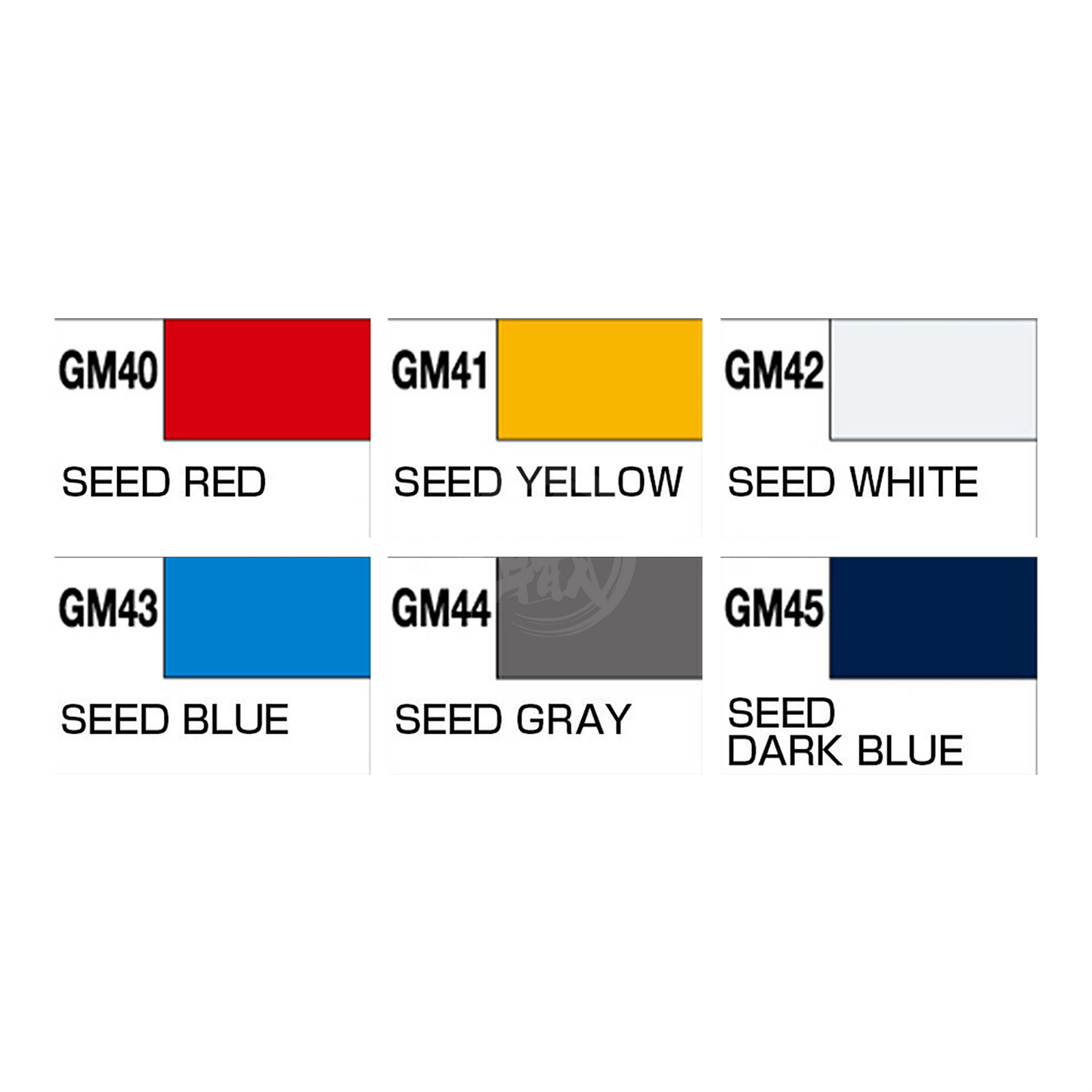 Gundam Marker Seed Basic Set by GSI Creos, coloring tools for Gundam model kits, with multiple marker tips and colors visible.