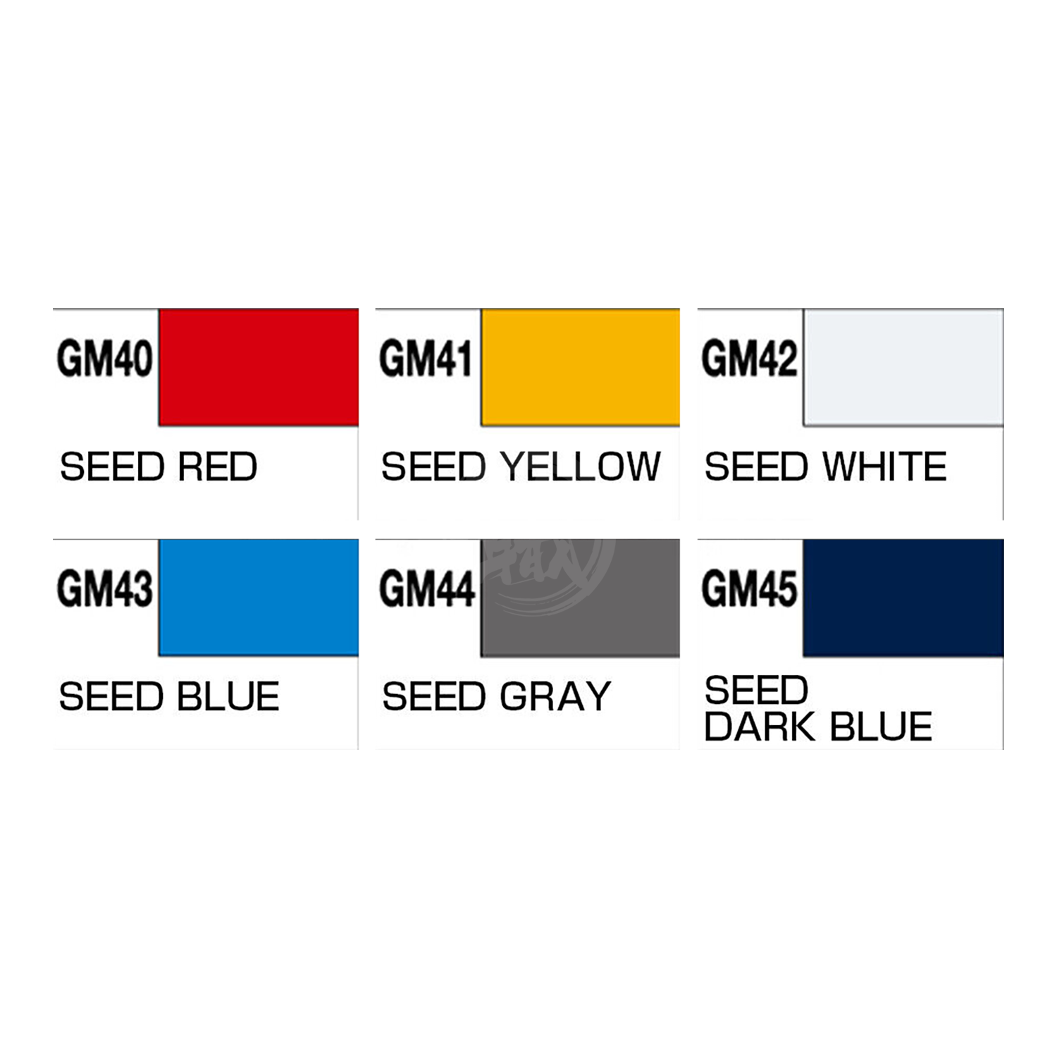 Gundam Marker Seed Basic Set by GSI Creos, coloring tools for Gundam model kits, with multiple marker tips and colors visible.