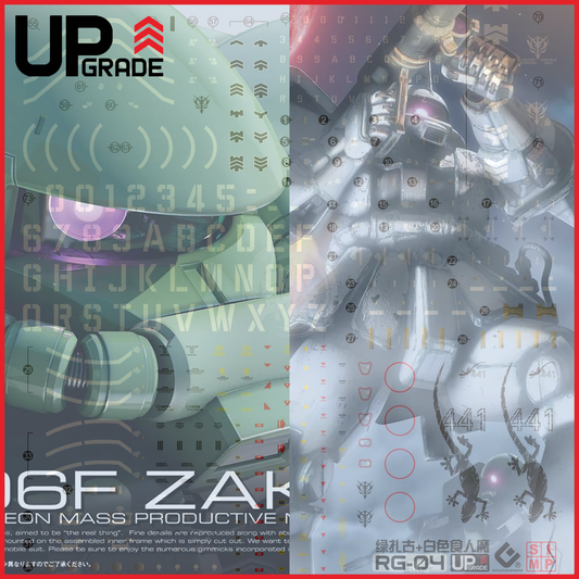 RG Zaku II / Zaku II White Ogre Waterslide Decals [UV] - ShokuninGunpla