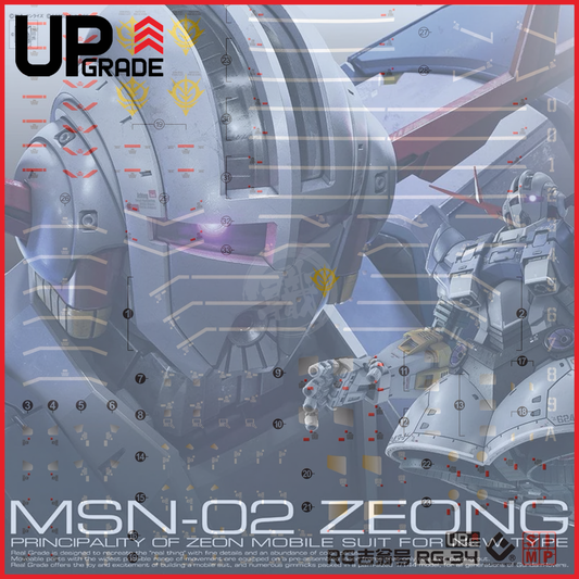 RG Zeong Waterslide Decals [UV] - ShokuninGunpla