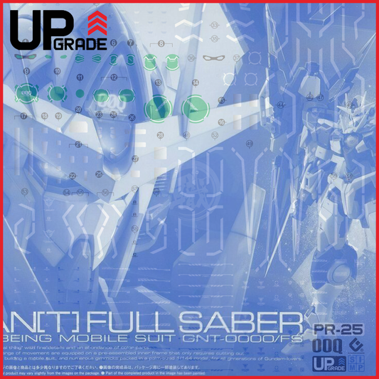 RG 00 Qan[T] Full Saber Waterslide Decals [UV] - ShokuninGunpla