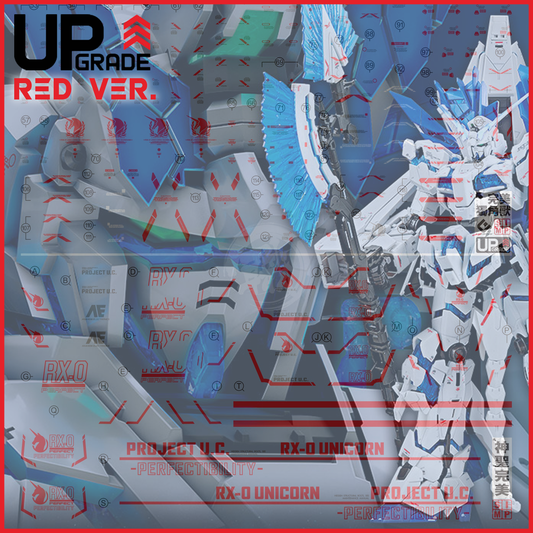 RG Unicorn Gundam Perfectibility Waterslide Decals [Red Ver.] - ShokuninGunpla