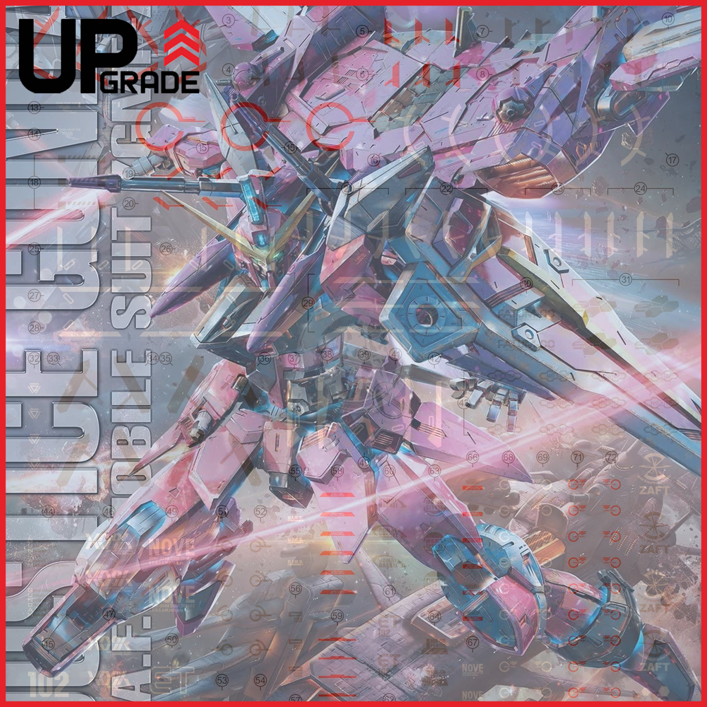 MG Justice Gundam Waterslide Decals [UV]