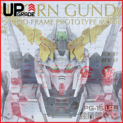 PG Unicorn Gundam Waterslide Decals [UV]