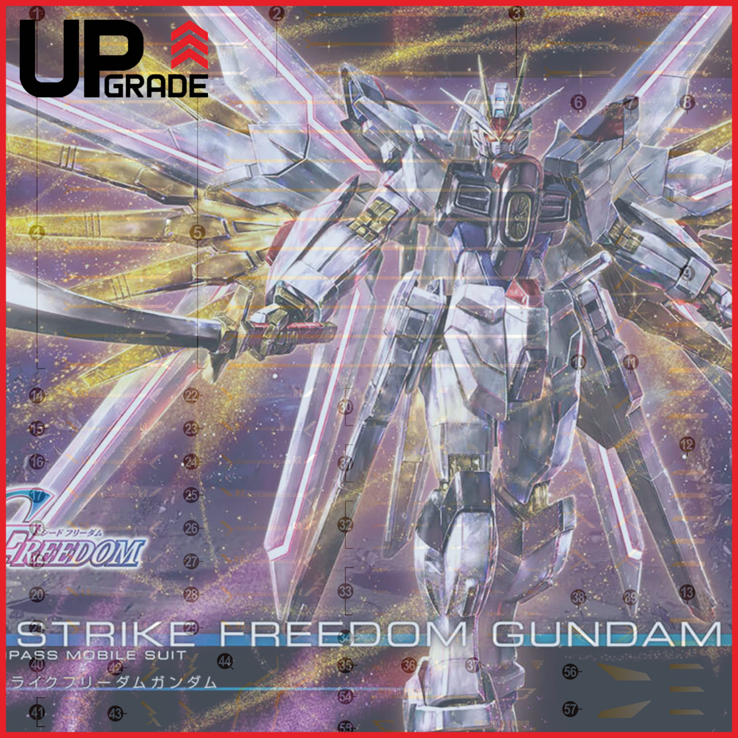 HG Mighty Strike Freedom Gundam Waterslide Decals [UV]