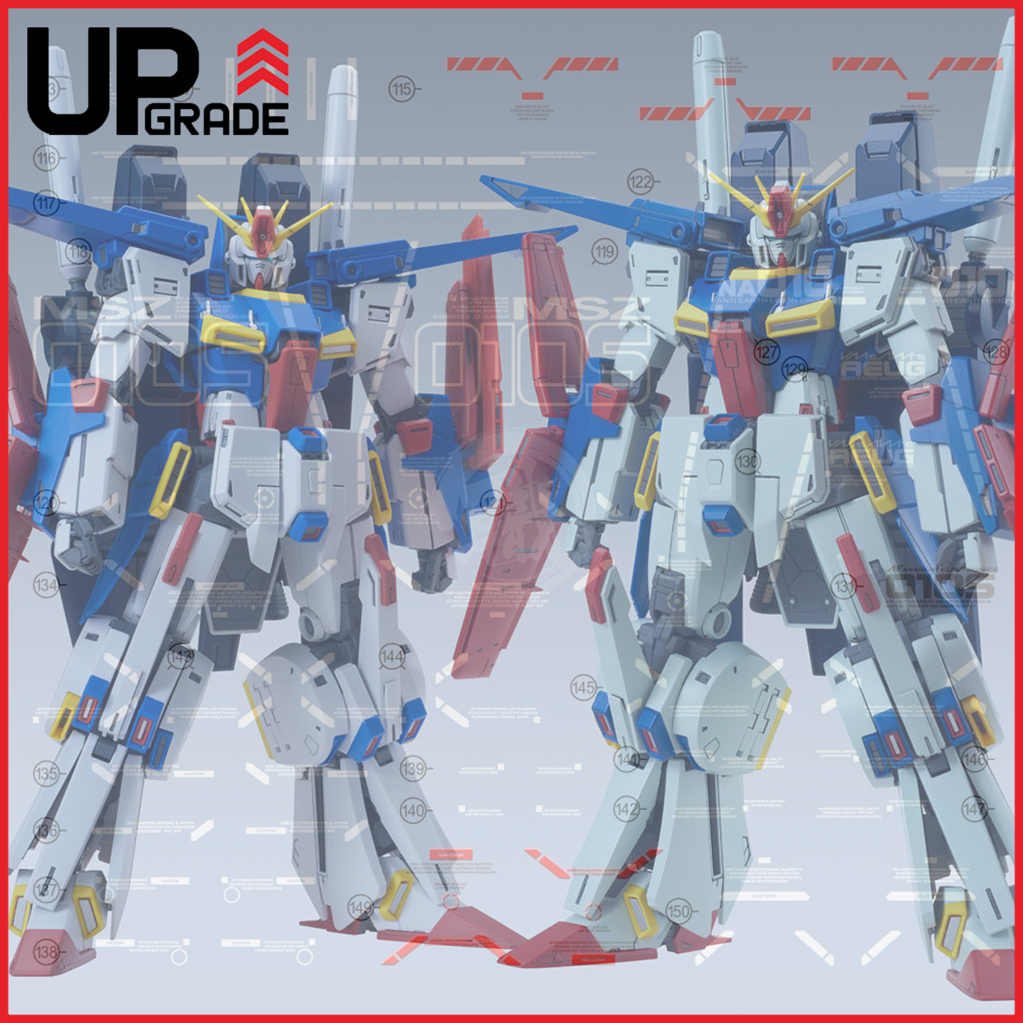 MG ZZ / Enhanced ZZ Gundam Ver.Ka Waterslide Decals [UV]