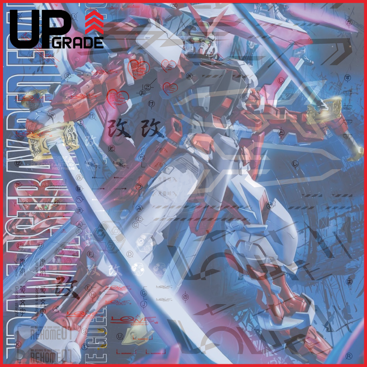 MG Gundam Astray Red Frame Kai / Revised Waterslide Decals [UV]