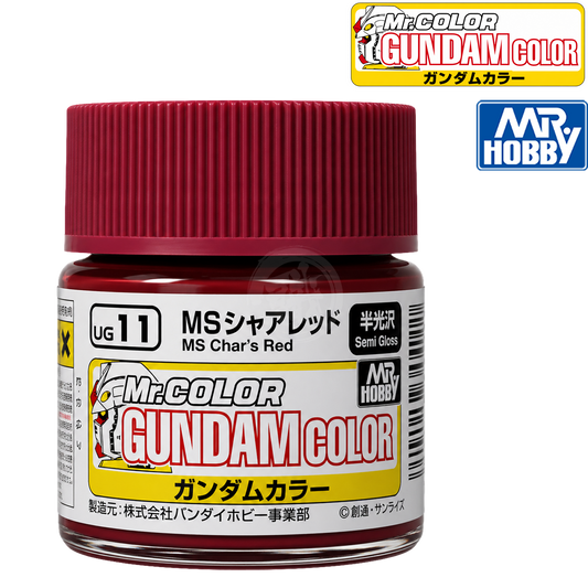 GSI Creos MS Char's Red paint bottle with red cap for model painting and detailing.