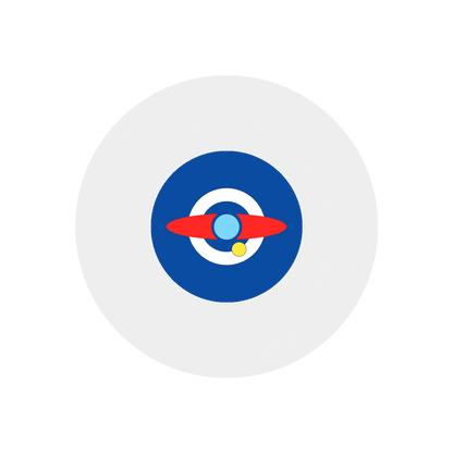 Blue paint bottle of A.E.U.G's MS Blue from GSI Creos, featuring the product label and cap, suitable for model painting.