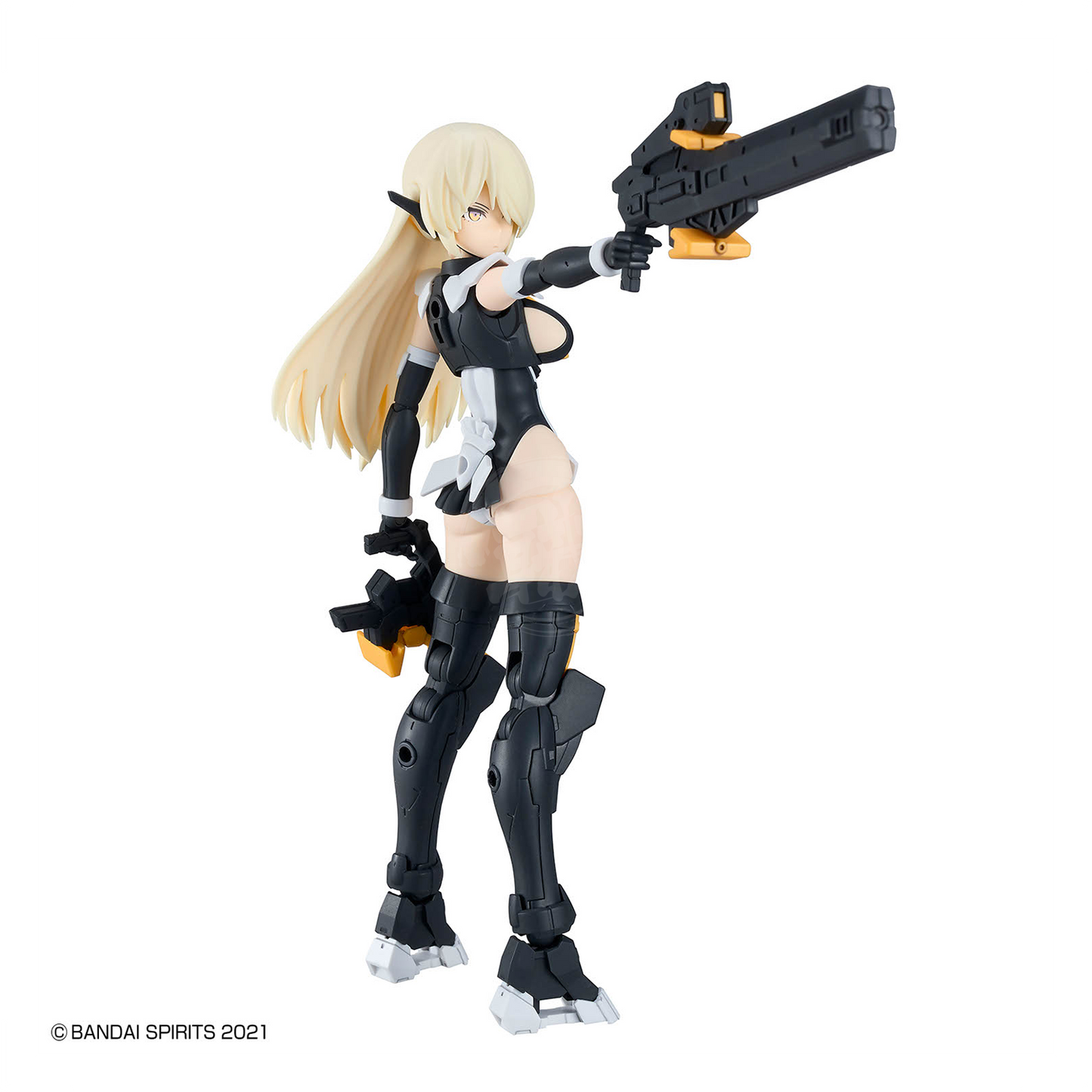 Bandai 30MS Belveria-Berys Feroce Model Kit with detailed armor and weapon components, assembled and ready for display.