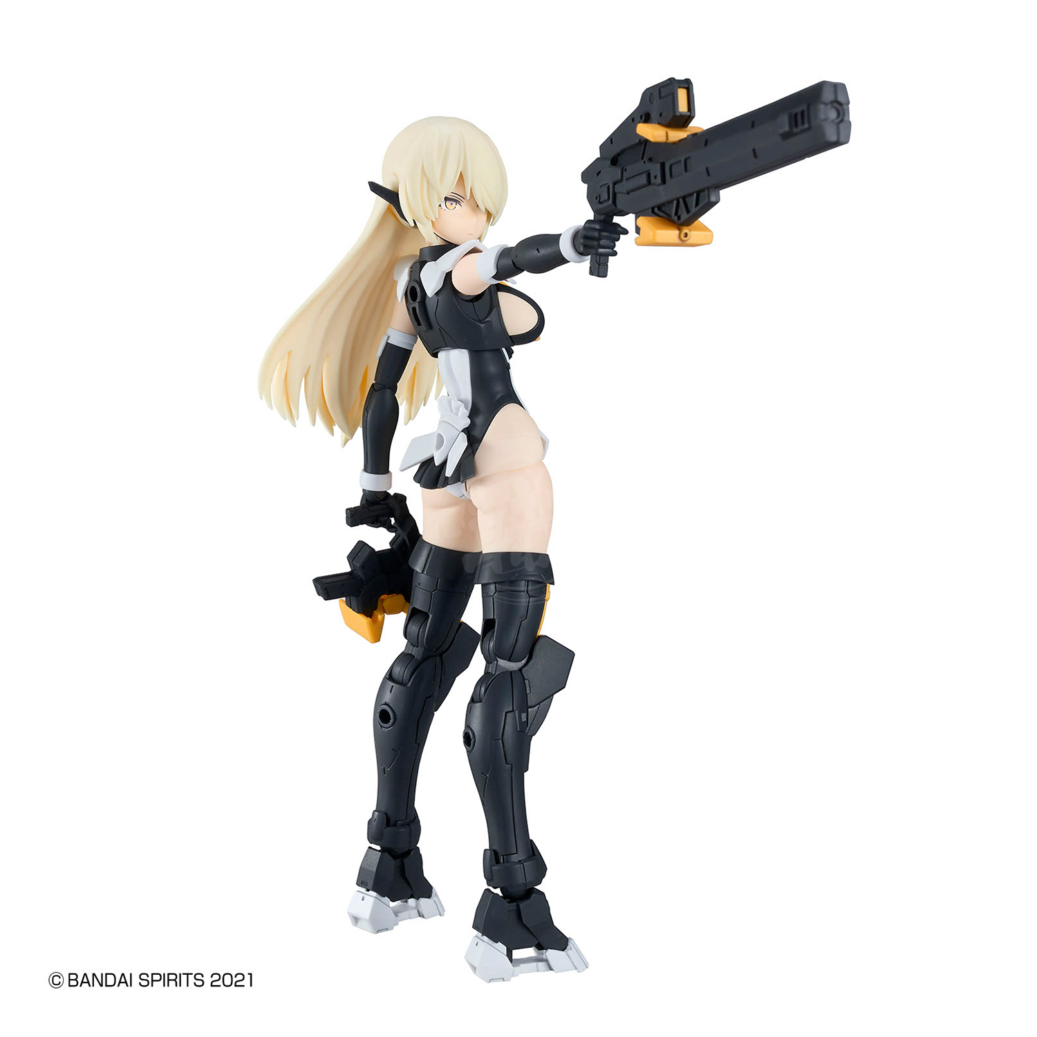 Bandai 30MS Belveria-Berys Feroce Model Kit with detailed armor and weapon components, assembled and ready for display.
