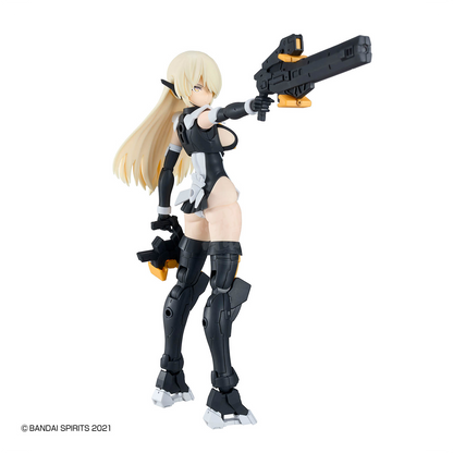 Bandai 30MS Belveria-Berys Feroce Model Kit with detailed armor and weapon components, assembled and ready for display.