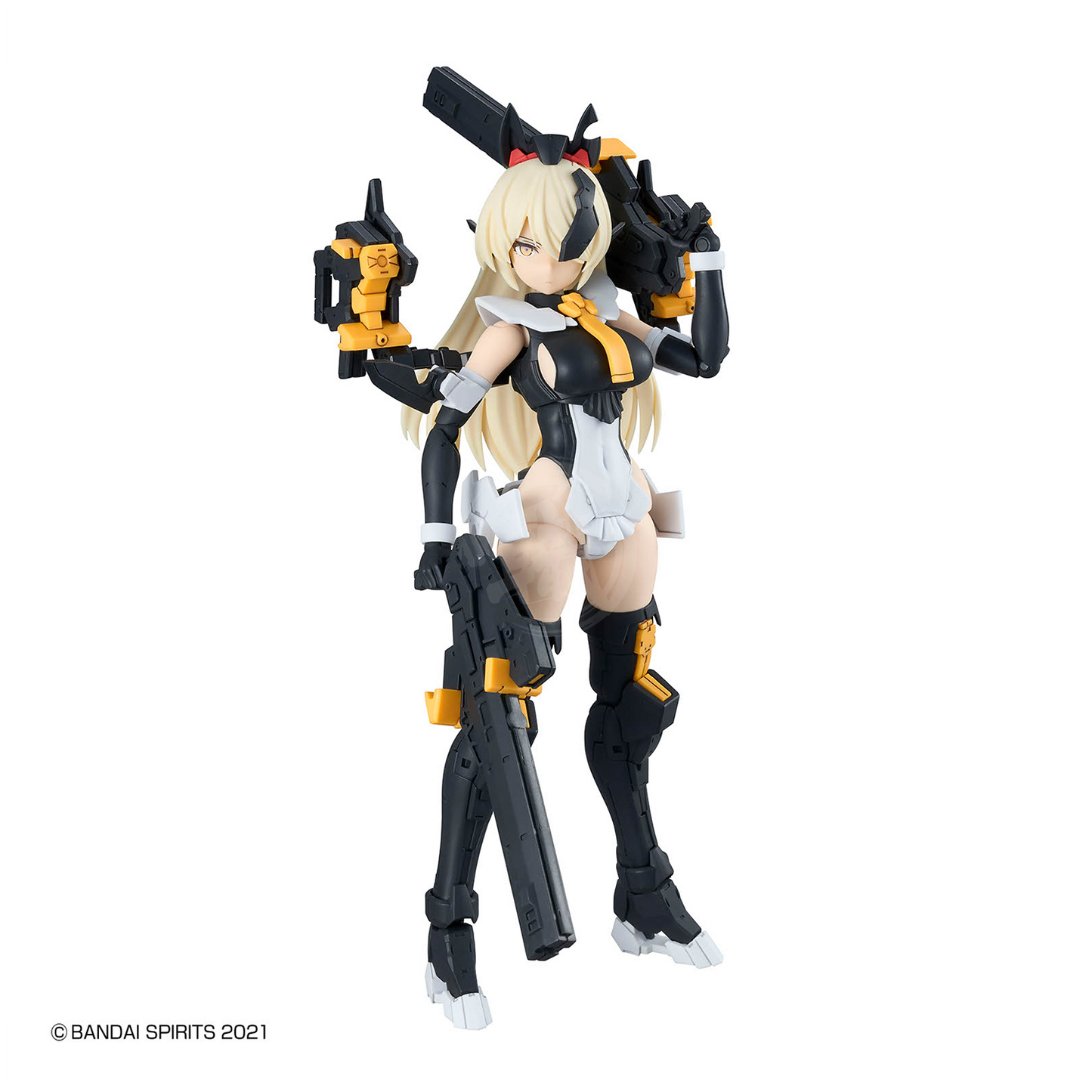 Bandai 30MS Belveria-Berys Feroce Form model kit with detailed plastic parts and assembled figure, showcasing its sleek design.