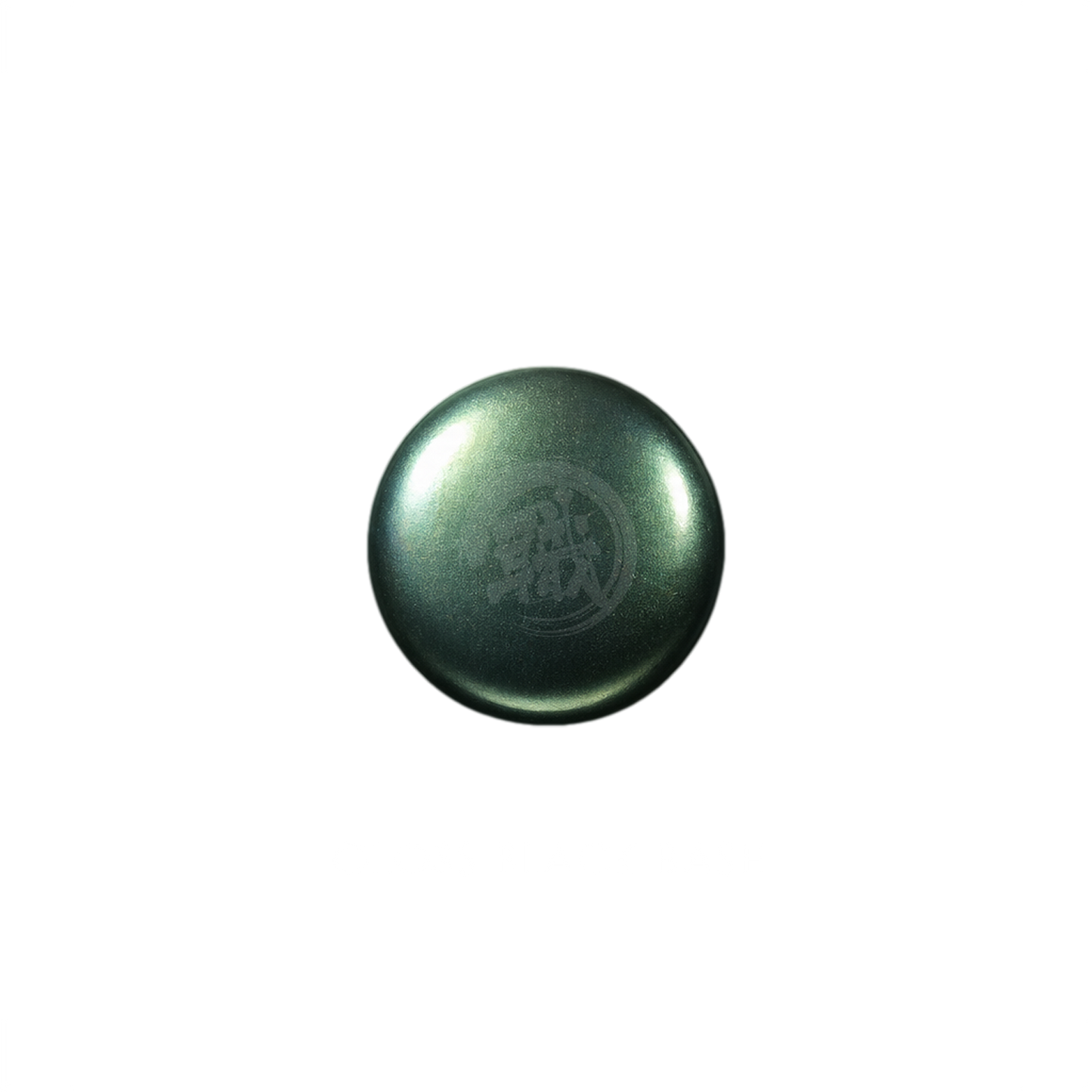 Green tourmaline paint swatch from GSI Creos XC06 series, showcasing vibrant green color and smooth paint texture.