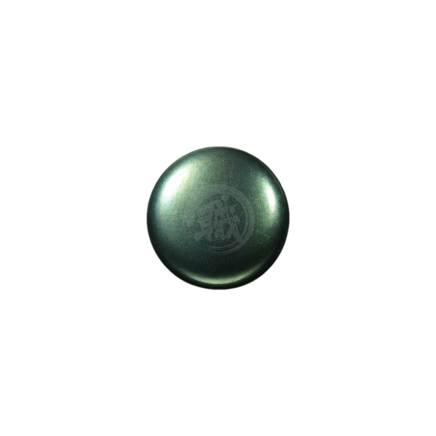 Green tourmaline paint swatch from GSI Creos XC06 series, showcasing vibrant green color and smooth paint texture.