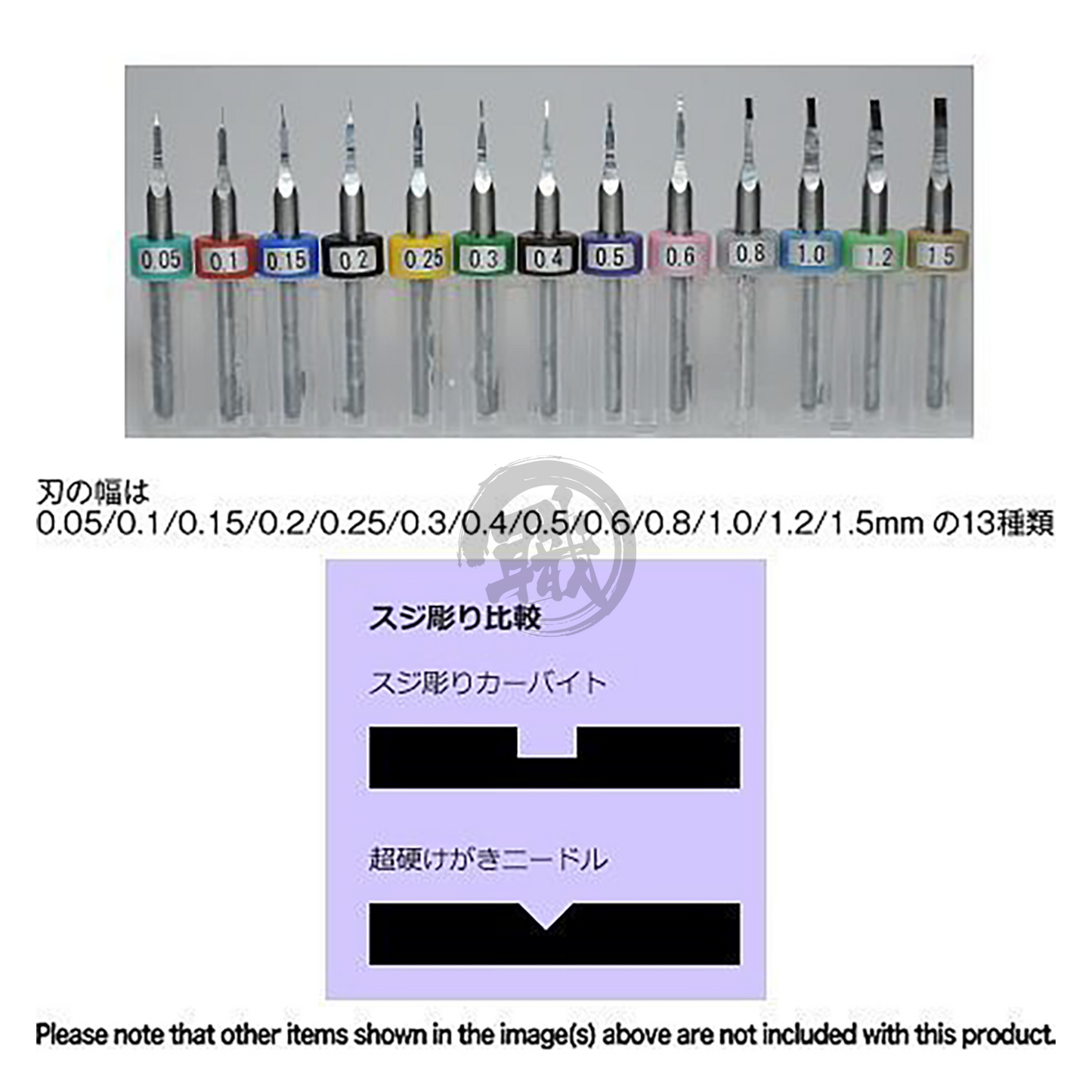 Funtec - Tungsten Carbide Chisel Bits [0.05mm] - ShokuninGunpla