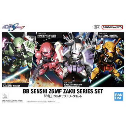 SD BB Senshi ZGMF Zaku Series Set