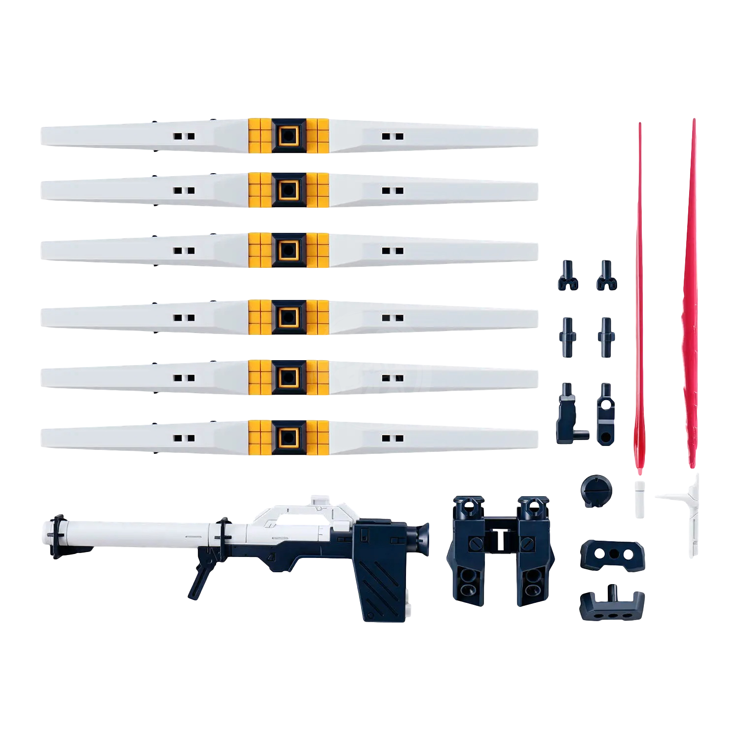 Bandai Gunpla Option Parts Set for 19 Fin Funnel model kit, featuring detailed plastic components for model customization.
