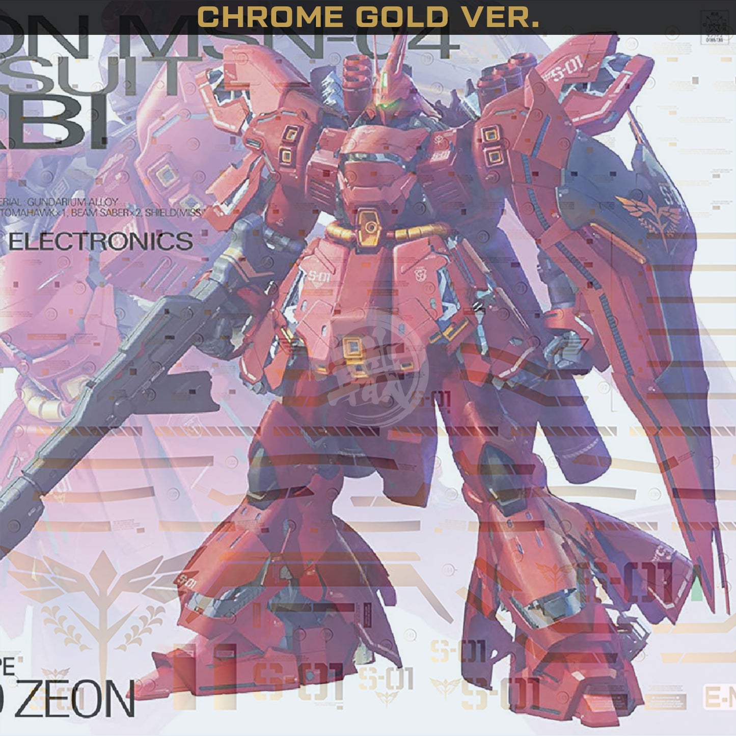 MG Sazabi Ver.Ka Waterslide Decals [Chrome Gold Ver.] [Legacy]